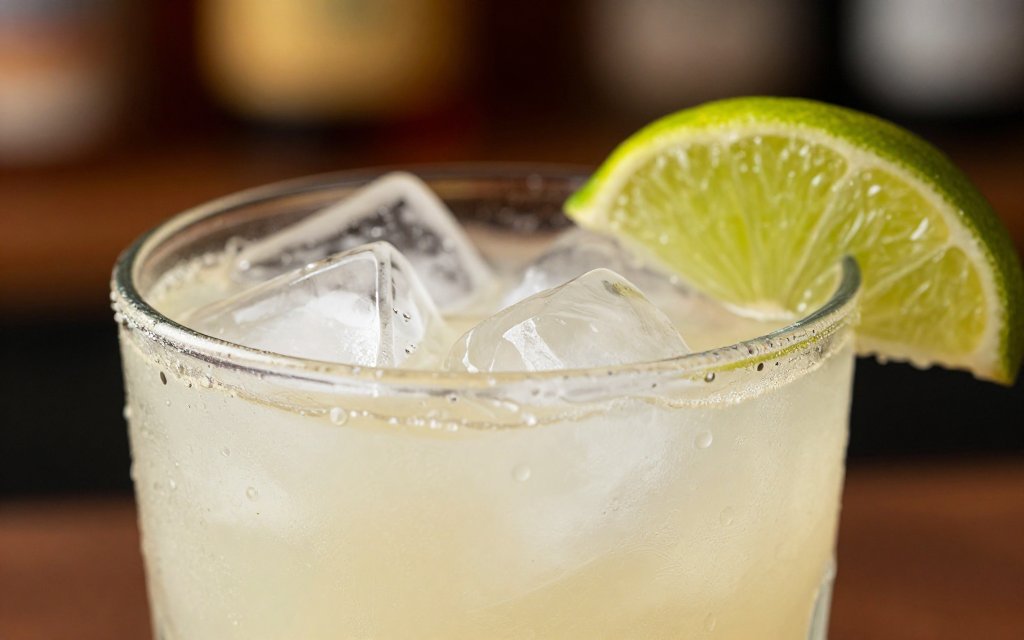 Macro close up of a creamy cocktail showing how mixers raise the calories in alcohol