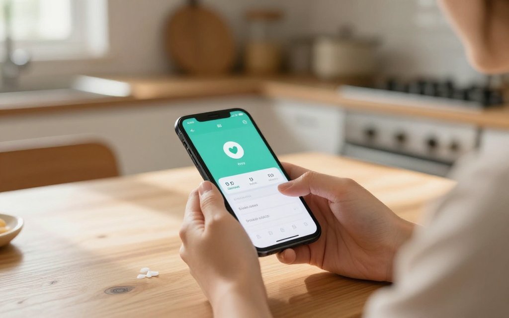 Person logging a semaglutide dose on a phone to track the clearance timeline