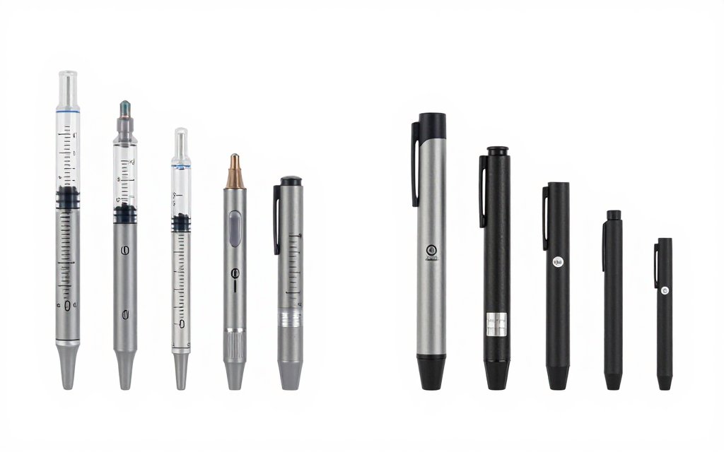 Comparison of injection pens illustrating maintenance doses across the Zepbound dose schedule