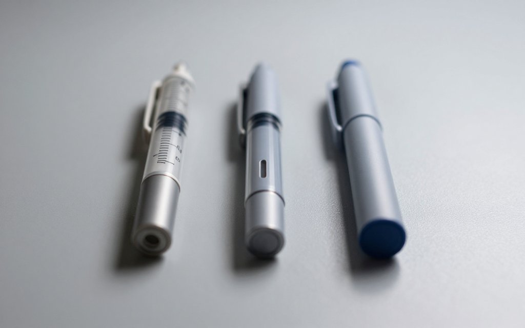 Three injection pens compared to illustrate trial Ozempic weight loss results by dose.