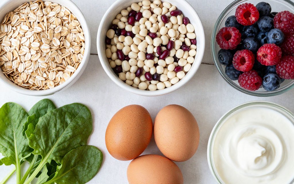 High fiber and high protein whole foods that support weight loss