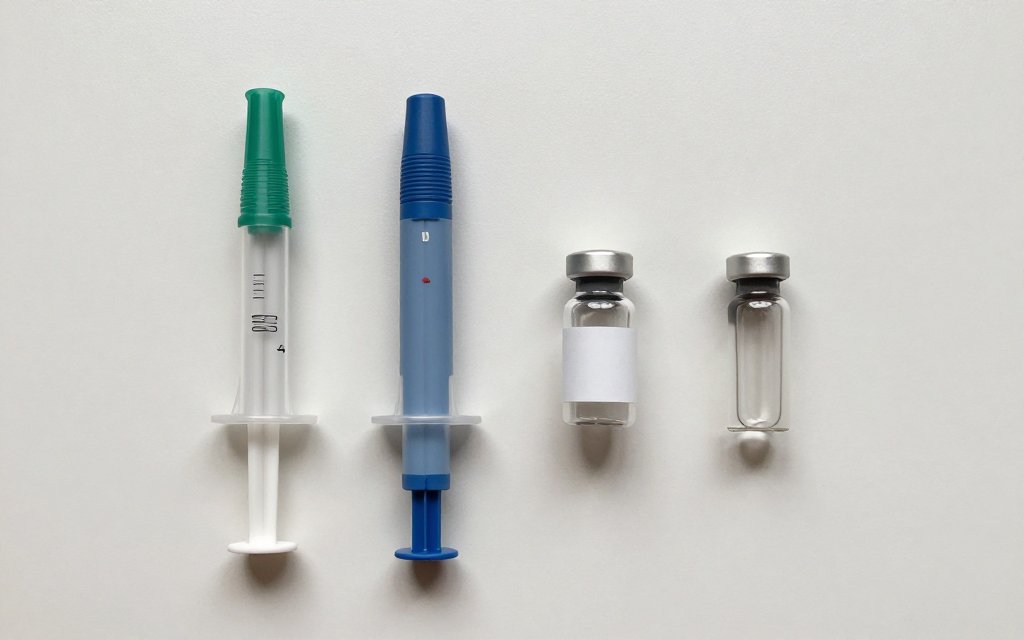 Two GLP-1 injector pens side by side, the drugs behind Wegovy face and Mounjaro face.