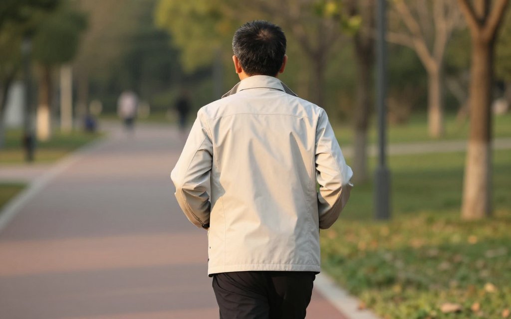 Adult walking in a park, a reminder that most people kept going despite Mounjaro side effects in trials
