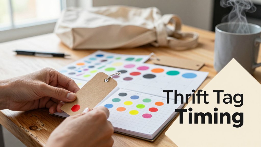 Color Tag Sales Decoded: Time Your Thrift Buys | Thrift AI